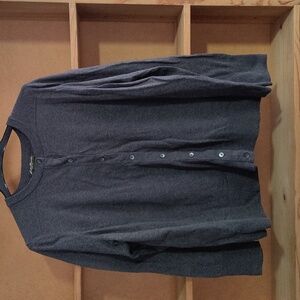 Eddie Bauer Gray Button-Up Cardigan